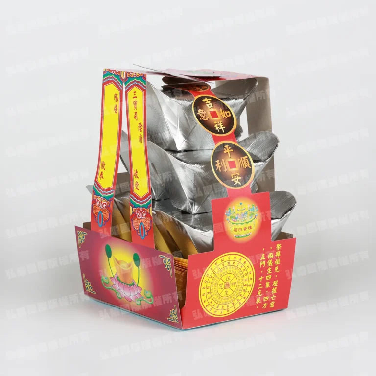 紙紮祭祖提盒(金&銀) 1