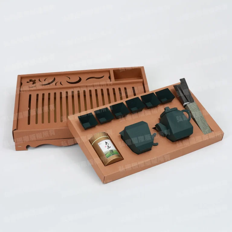 紙紮茶具組(墨綠) 1