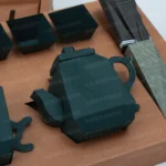 紙紮茶具組(墨綠) 3
